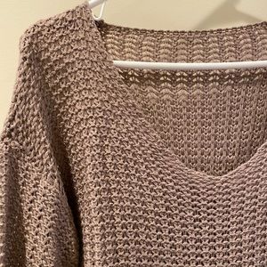 Brown/Tan Knit Sweater (No Brand/Tags) - NWOT
